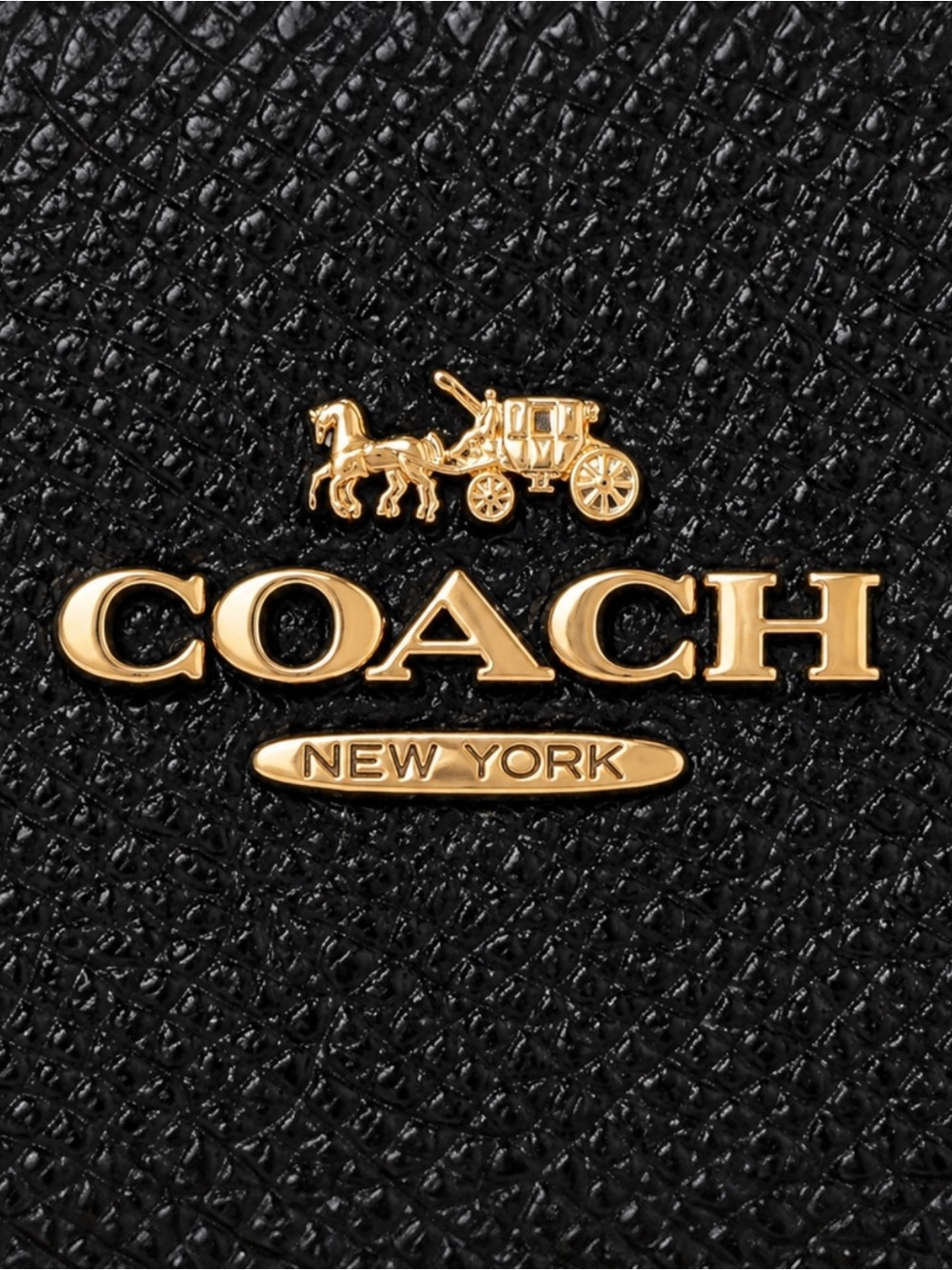 Coach Mini Skinny ID Case Black Leather Keychain Wallet 57841 - Picture 5 of 12